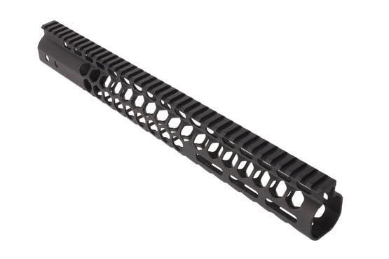 Guntec USA 15in Air Lite Honeycomb AR-15 handguard with M-LOK has a block anodized finish.